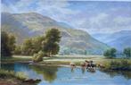 After Walter J. Watson - Cattle near the River Llugwy, North, Antiek en Kunst