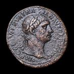 Empire romain. Trajan 98-117AD- PAX, Sestertius, 35mm.