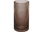 Present Time Vaas Allure Straight - Glas Chocolade Bruin -, Huis en Inrichting, Woonaccessoires | Vazen, Verzenden, Nieuw