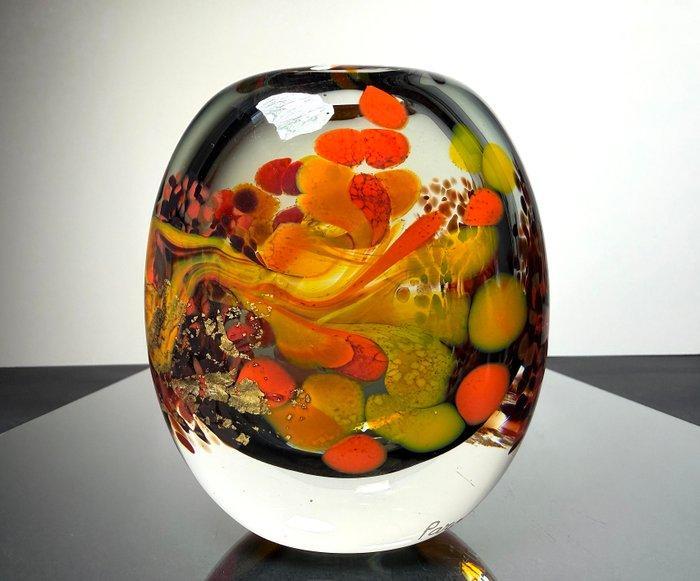 Maxence Parot - Vase - Vase unique couleurs opaline et Or -, Antiek en Kunst, Kunst | Designobjecten