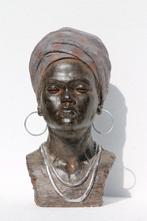 buste negro dame - Buste, negroide dame - 50 cm -, Antiek en Kunst