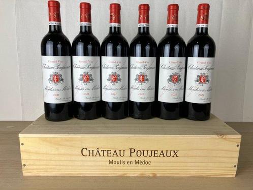 2021 Château Poujeaux - Bordeaux, Moulis-en-Médoc - 6, Verzamelen, Wijnen