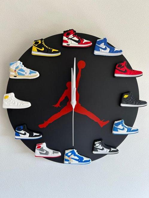 Wandklok - Nike Jordan Publicitário Vintage -   Plastic,, Antiek en Kunst, Kunst | Designobjecten