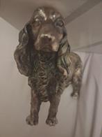 Beeldje - Cocker Spaniel inglese laminato argento -