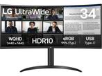 Veiling - LG 34WR55QK-B - QHD Curved Ultrawide Monitor, Computers en Software, Monitoren, Nieuw