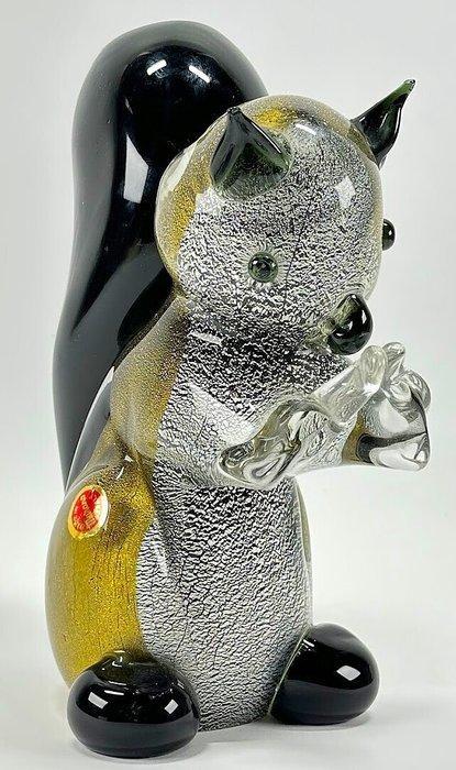 sculptuur, Scoiattolo - 21 cm - Murano glaskunst sculptuur -, Antiek en Kunst, Antiek | Glaswerk en Kristal