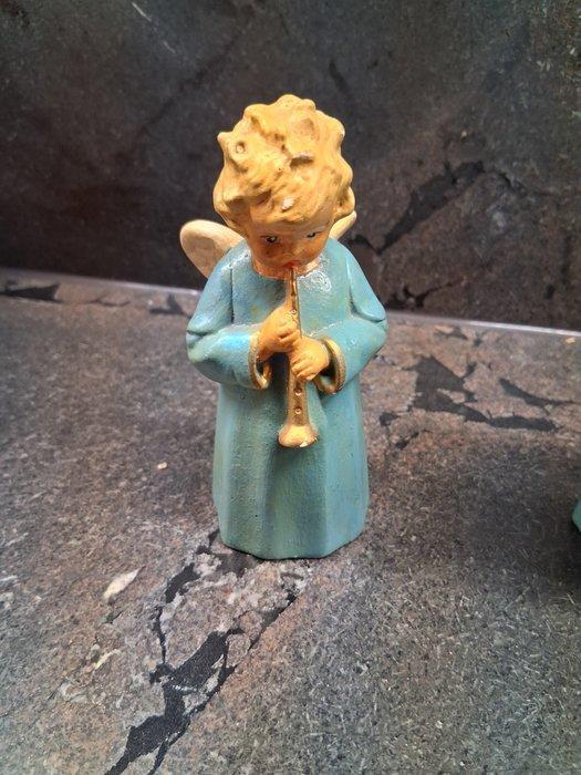 Beeldje - Vintage Keramikengel Instrumente (4) - Keramiek, Diversen, Kerst