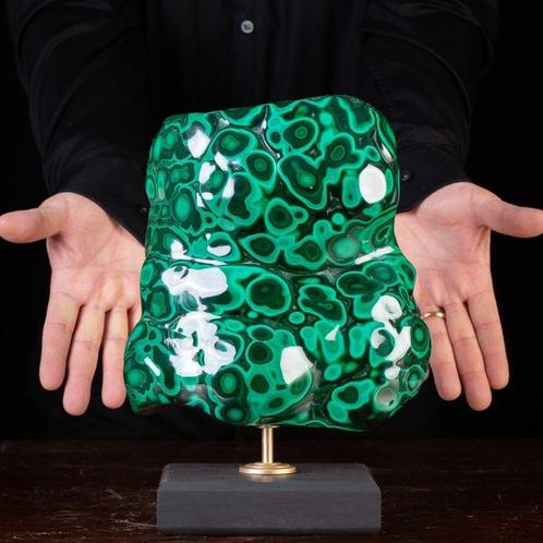Een unieke malachiet in al zijn pracht. Spectaculaire, Verzamelen, Mineralen en Fossielen