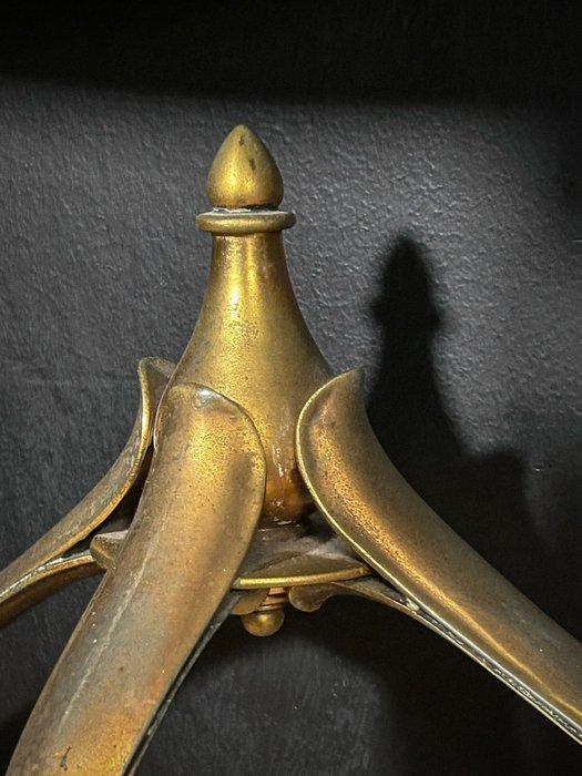 Wandtafel - Brons, Marmer - H : 96 cm, Antiquités & Art, Antiquités | Autres Antiquités