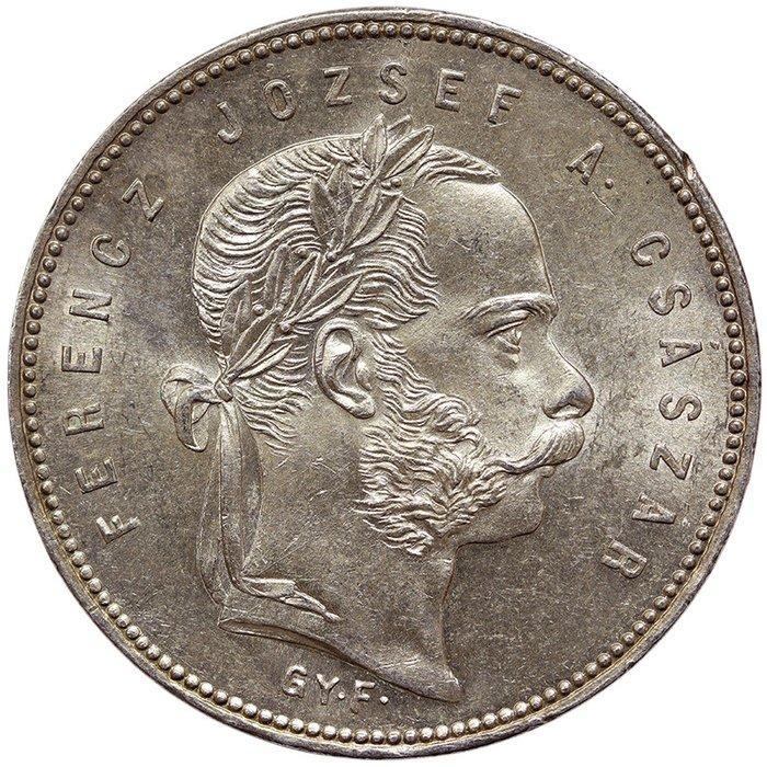 Hongarije. Franz Joseph I. 1 Forint 1869 GYF (Zonder, Postzegels en Munten, Munten | Europa | Niet-Euromunten