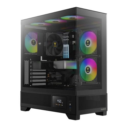 Gamdias Atlas M1 Aquarium Gaming Case met Temperatuur Dis..., Computers en Software, Computerbehuizingen, Nieuw, Ophalen of Verzenden