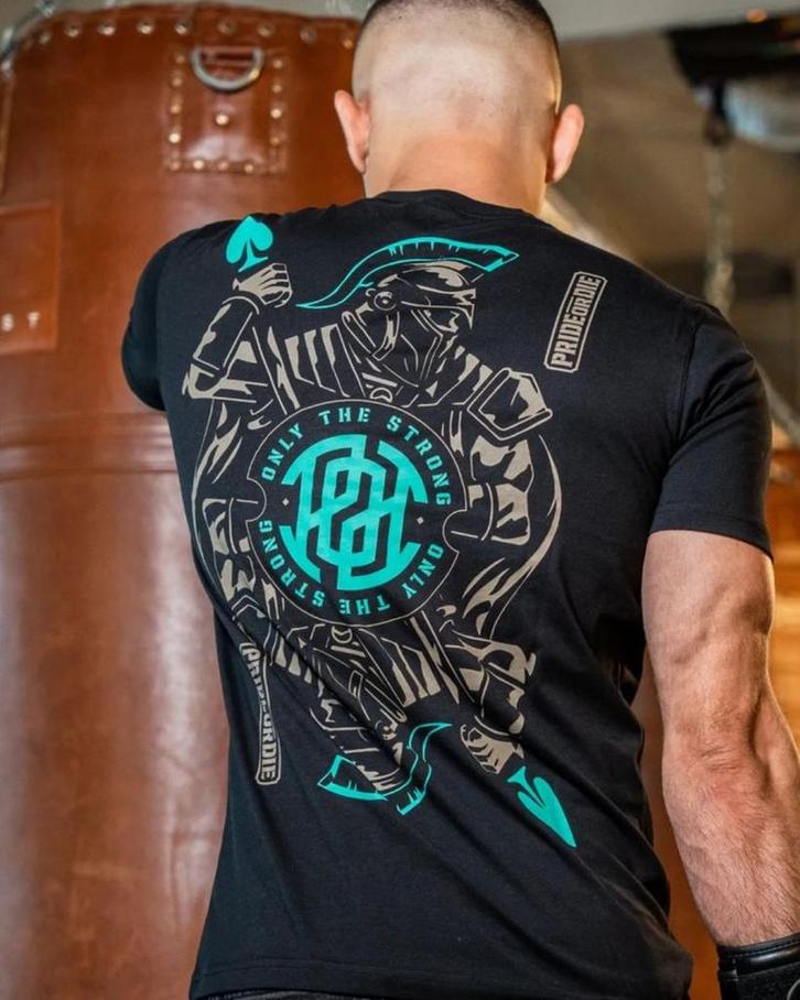 PRIDE or Die Katoenen T-Shirt Only the Strong Zwart, Vêtements | Hommes, Vêtements de sport, Envoi