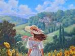 Domenico Ronca (1964) - Walking among the sunflowers -