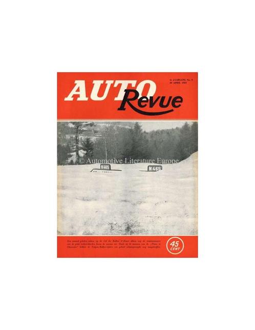 1953 AUTO REVUE MAGAZINE 9 NEDERLANDS, Livres, Autos | Brochures & Magazines