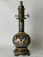 Gien - Tafellamp - Renaissance - Aardewerk, Antiquités & Art, Antiquités | Verre & Cristal