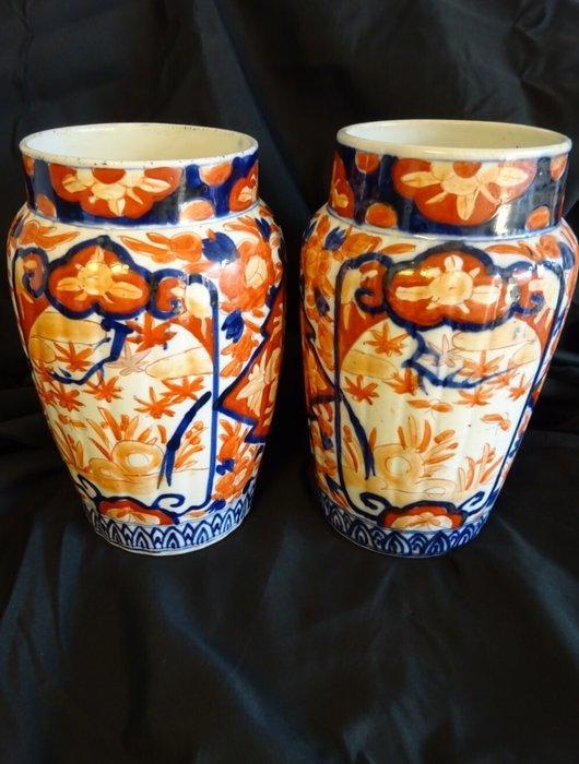 Vaas - Aardewerk - Japan - Japans imari vaas (Zonder, Antiek en Kunst, Antiek | Overige Antiek