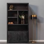 Wandkast Mangohout Evan 120 (5 Open Vakken, 2 Deuren), Huis en Inrichting, Verzenden, Nieuw