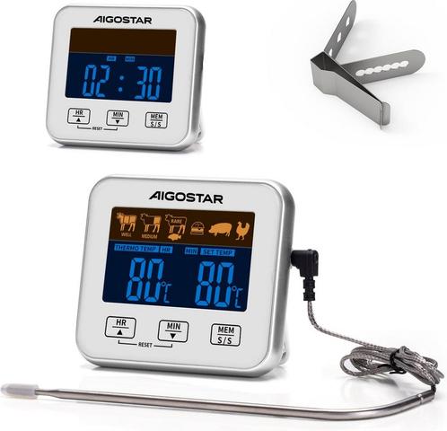 Aigostar 2-in-1 Thermometer - 0-250 Celcius - Wit, Huis en Inrichting, Woonaccessoires | Overige, Verzenden
