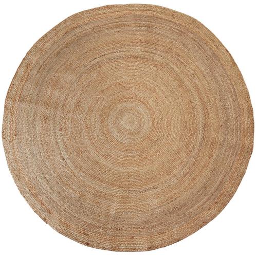 tectake Handgeweven tapijt Glim van jute, boho-stijl, rond -, Huis en Inrichting, Stoffering | Tapijten en Vloerkleden, Verzenden