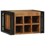vidaXL Wijnrek 2 pcs 46 x 35 x 27,5 cm Massief Acacia Hout, Huis en Inrichting, Verzenden, Nieuw