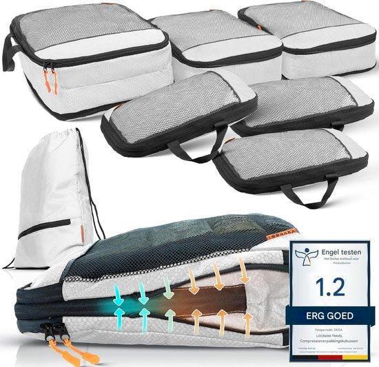 2dekans | LOONARA Travel Packing Cubes Set van 7 - met, Muziek en Instrumenten, Behuizingen en Koffers, Ophalen of Verzenden