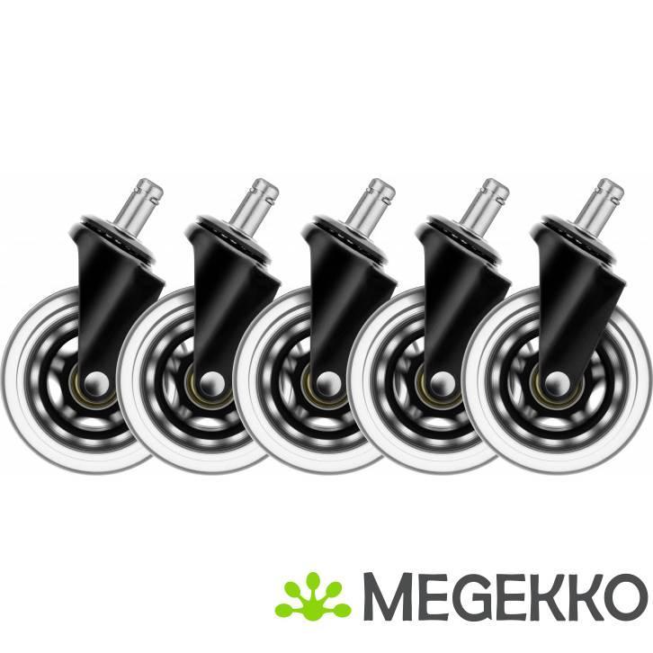 Deltaco GAM-157 universele wieltjes voor gamingstoelen, Games en Spelcomputers, Spelcomputers | Overige, Nieuw, Verzenden