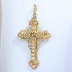 Zonder minimumprijs - Hanger - 14 karaat Geel goud - Parel -, Handtassen en Accessoires, Antieke sieraden