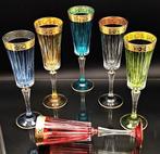 Artemisia - Champagne fluitje (6) - handgesneden - Kristal