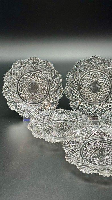 Val Saint Lambert - Bord (6) - Diamants Pierreries - Kristal, Antiquités & Art, Antiquités | Verre & Cristal