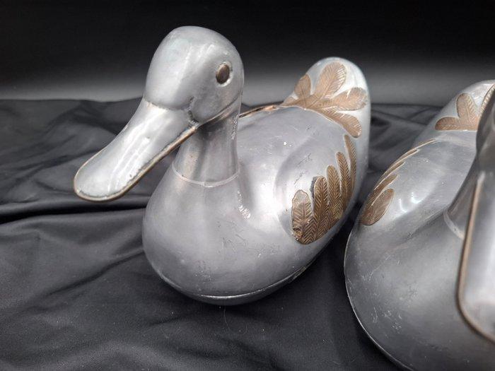 Tinnen figuurtje - Canards deco en étain (10) - Tin, Antiek en Kunst, Curiosa en Brocante