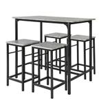 2dekans | SoBuy Bartafel - 4 Krukken - Bartafelset - 5 Delig, Ophalen of Verzenden