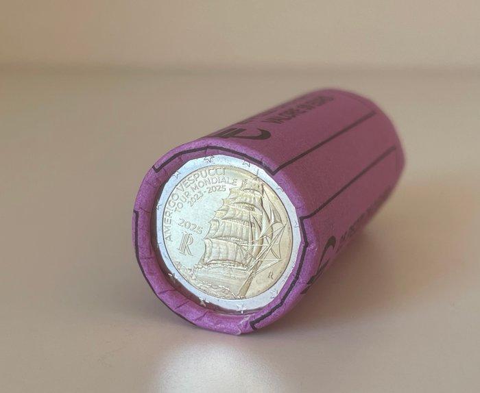Italië. 2 Euro 2025 “Amerigo Vespucci (25 monete) in, Postzegels en Munten, Munten | Europa | Euromunten