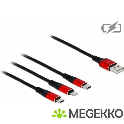 Delock 85892 USB-kabel 1 m 2.0 USB A USB C/Micro-USB, Computers en Software, Overige Computers en Software, Nieuw, Verzenden