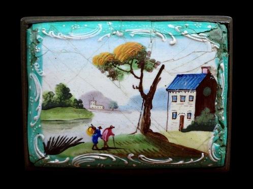 zonder minimumprijs - Snuifdoos - Emaille - Staffordshire, Antiek en Kunst, Antiek | Overige Antiek