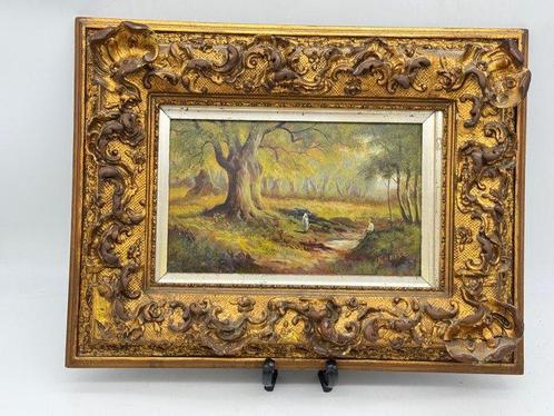 H. Brise (XX) - Sfeervol, klassiek landschap, Antiek en Kunst, Kunst | Schilderijen | Klassiek