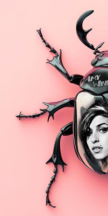 F2B - Beetle Amy Winehouse 2I8, Antiek en Kunst, Kunst | Schilderijen | Modern