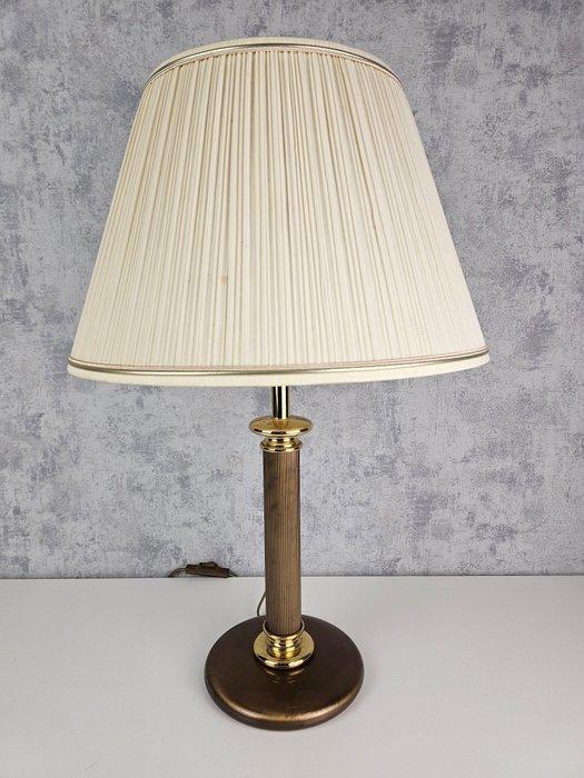 Herda - Lampe de table buffet - Laiton, Lin, Fil métallique, Antiquités & Art, Curiosités & Brocante