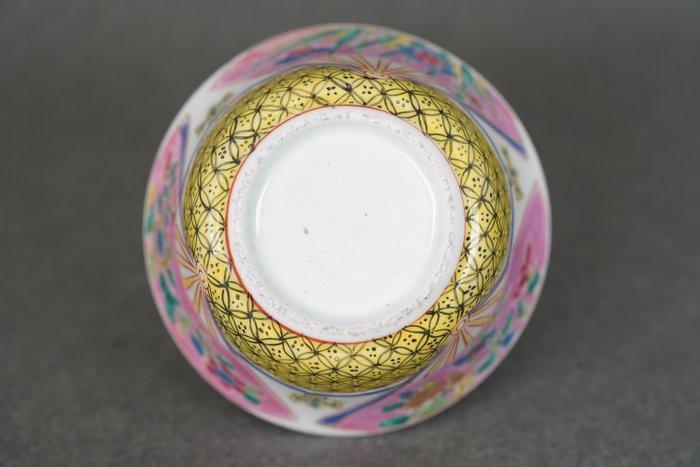 Yongzheng (1723-1735) - Kom - Floral Open Fans, Chicken -, Antiek en Kunst, Antiek | Overige Antiek