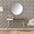 vidaXL 24 st Wandpanelen origami 6 m² 50x50 cm XPS beton, Doe-het-zelf en Bouw, Verzenden, Nieuw
