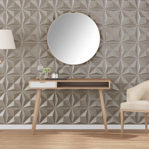 vidaXL 24 st Wandpanelen origami 6 m² 50x50 cm XPS beton, Doe-het-zelf en Bouw, Platen en Panelen, Nieuw, Verzenden