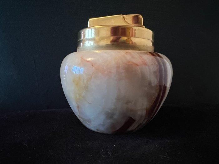 Orcan - Zonder Minimumprijs - Tafelaansteker - Messing, Onyx, Verzamelen, Rookartikelen, Aanstekers en Luciferdoosjes