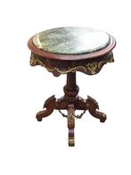 Bijzettafel - Marmer, Hout, Brons