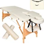 2 zones massagetafel-set met 5cm matras, rolkussens en houte, Sport en Fitness, Massageproducten, Nieuw, Verzenden