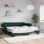 vidaXL Slaapbank onderschuifbed matrassen 100x200cm, Huis en Inrichting, Verzenden, Nieuw