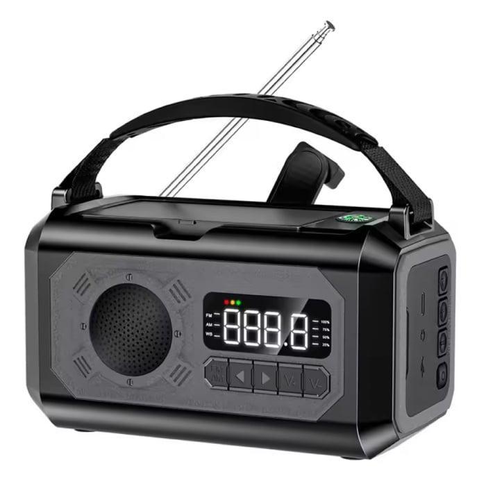 12000mAh Radio Powerbank op Zonne-energie met Dynamo -, Telecommunicatie, Powerbanks, Nieuw, Verzenden