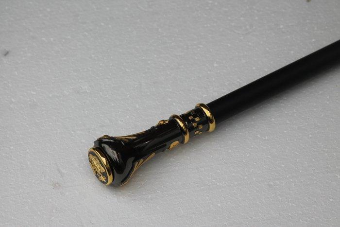 Wandelstok - aluminium messing, Antiek en Kunst, Kunst | Designobjecten