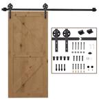 Schuifdeurbeslagset 183 Cm Compleet Set Met Rails, Wielen, R, Verzenden, Nieuw