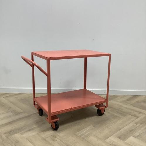 Tweedehands  serveerwagen (hxbxd) 87x102x64 cm,  zalm-rose, Zakelijke goederen, Horeca | Overige