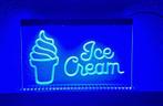 Ijssalon ijs neon bord lamp LED verlichting reclame lichtbak, Verzenden, Nieuw