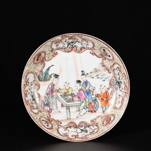 Kop en schotel - Tasse et sa soucoupe aux émaux de la, Antiek en Kunst, Antiek | Overige Antiek